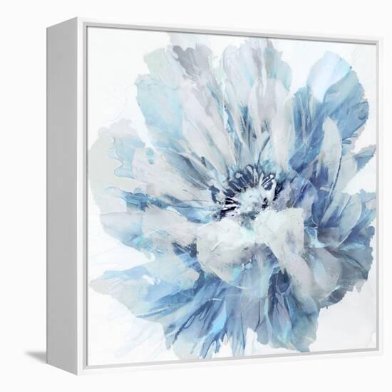 Abstract Flower 2 Blue-David Moore-Framed Stretched Canvas