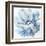 Abstract Flower 2 Blue-David Moore-Framed Art Print