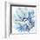 Abstract Flower 2 Blue-David Moore-Framed Art Print