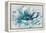 Abstract Flower Aqua-David Moore-Framed Stretched Canvas