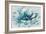 Abstract Flower Aqua-David Moore-Framed Art Print