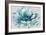 Abstract Flower Aqua-David Moore-Framed Art Print