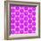 Abstract Flower Background in Shades of Radiant Orchid-amovita-Framed Art Print