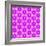 Abstract Flower Background in Shades of Radiant Orchid-amovita-Framed Art Print