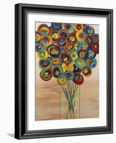 Abstract Flowers 6-Hilary Winfield-Framed Giclee Print