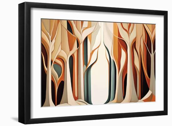 Abstract Forest II-Lea Faucher-Framed Art Print