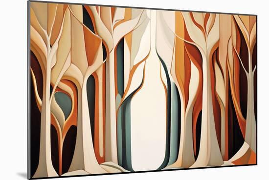 Abstract Forest II-Lea Faucher-Mounted Art Print