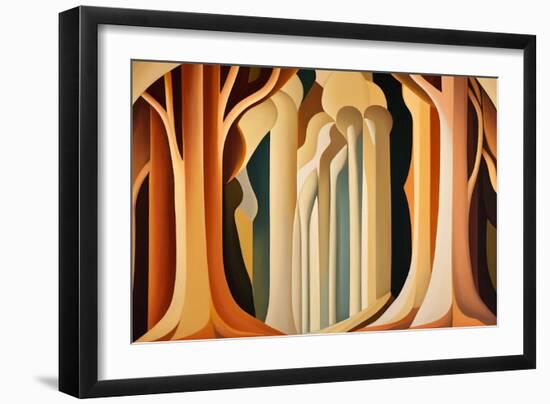 Abstract Forest Study II-Lea Faucher-Framed Art Print
