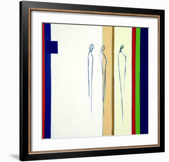 Abstract Forms, c. 2005-Heinz Felbermair-Framed Serigraph