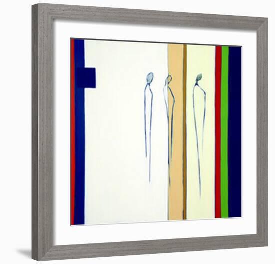 Abstract Forms, c. 2005-Heinz Felbermair-Framed Serigraph