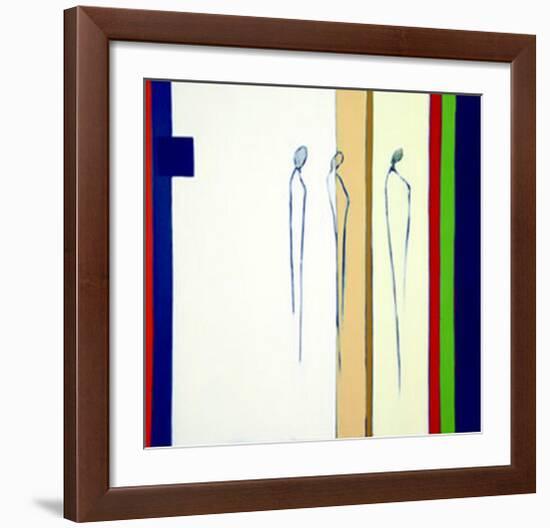 Abstract Forms, c. 2005-Heinz Felbermair-Framed Serigraph