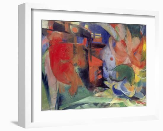 Abstract Forms II, 1914-Franz Marc-Framed Giclee Print