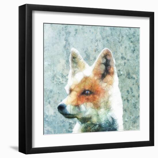 Abstract Fox-Ancello-Framed Art Print