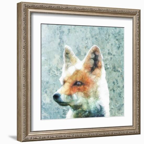 Abstract Fox-Ancello-Framed Art Print