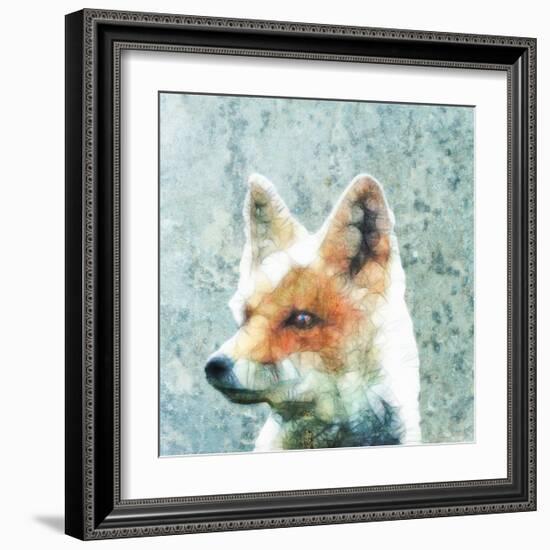 Abstract Fox-Ancello-Framed Art Print