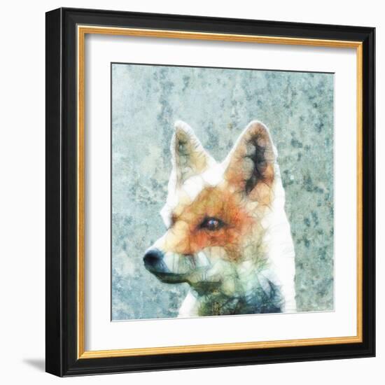 Abstract Fox-Ancello-Framed Art Print