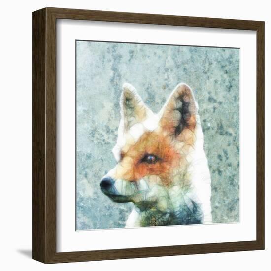 Abstract Fox-Ancello-Framed Art Print