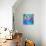 Abstract Fractals  Blue And Green-Cora Niele-Giclee Print displayed on a wall