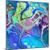 Abstract Fractals  Blue And Green-Cora Niele-Mounted Giclee Print