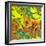 Abstract Fractals  Yellow, Orange And Green-Cora Niele-Framed Giclee Print