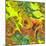 Abstract Fractals  Yellow, Orange And Green-Cora Niele-Mounted Giclee Print