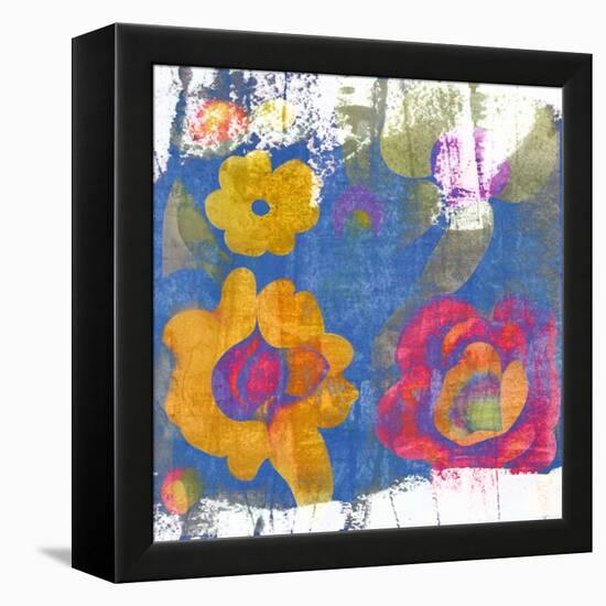 Abstract Garden-Elena Ray-Framed Stretched Canvas