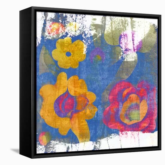 Abstract Garden-Elena Ray-Framed Stretched Canvas