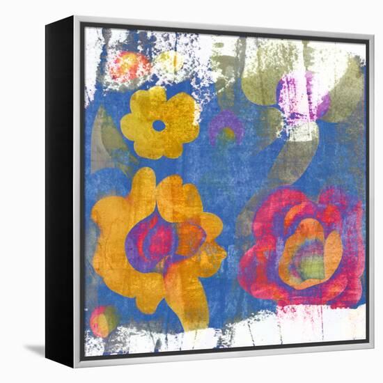 Abstract Garden-Elena Ray-Framed Stretched Canvas