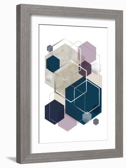 Abstract Geo SoftLuxe-Urban Epiphany-Framed Art Print