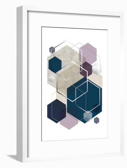 Abstract Geo SoftLuxe-Urban Epiphany-Framed Art Print