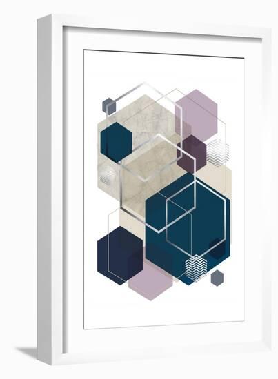 Abstract Geo SoftLuxe-Urban Epiphany-Framed Art Print