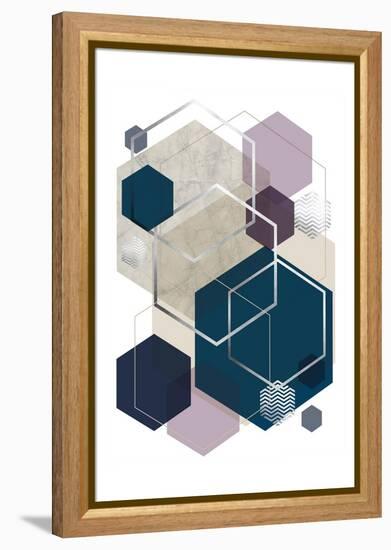 Abstract Geo SoftLuxe-Urban Epiphany-Framed Stretched Canvas