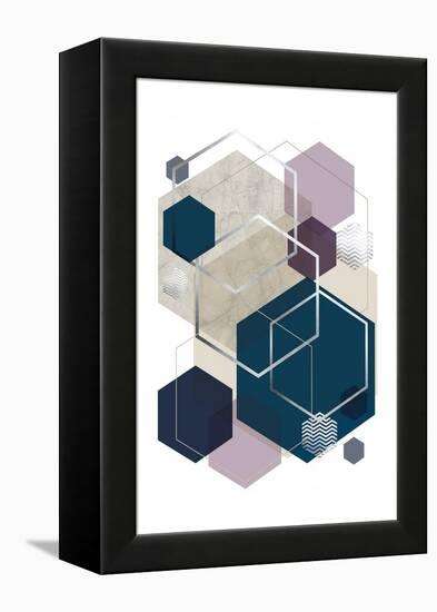 Abstract Geo SoftLuxe-Urban Epiphany-Framed Stretched Canvas