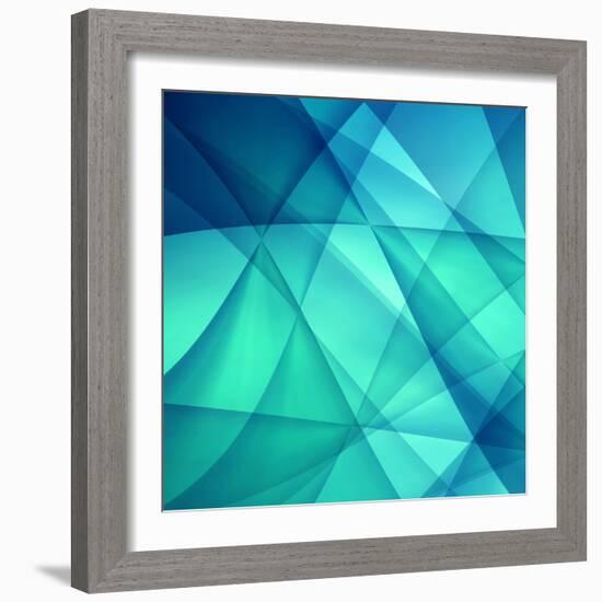 Abstract Geometric Background-Malija-Framed Art Print