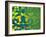 Abstract Geometric Brazil Flag-cienpies-Framed Art Print