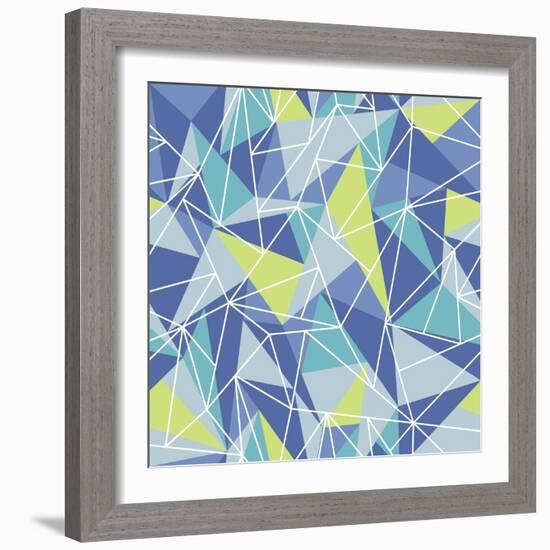 Abstract Geometric Colorful Pattern-SelenaMay-Framed Art Print