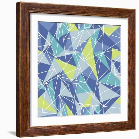 Abstract Geometric Colorful Pattern-SelenaMay-Framed Art Print