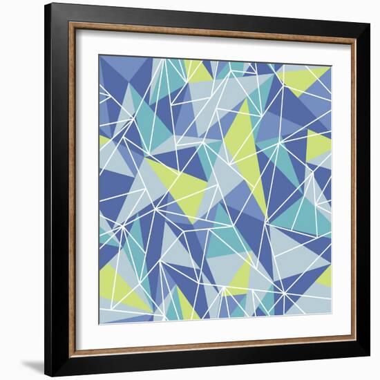 Abstract Geometric Colorful Pattern-SelenaMay-Framed Art Print