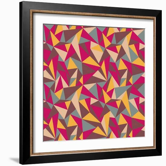 Abstract Geometric Colorful Pattern-SelenaMay-Framed Art Print