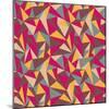 Abstract Geometric Colorful Pattern-SelenaMay-Mounted Art Print