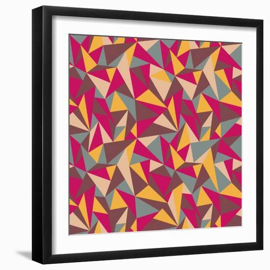 Abstract Geometric Colorful Pattern-SelenaMay-Framed Premium Giclee Print