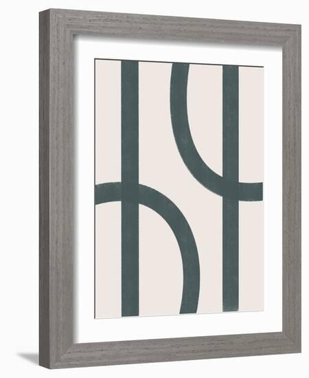 Abstract Geometric Line Art 2-null-Framed Art Print