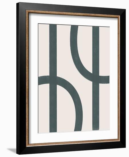 Abstract Geometric Line Art 2-null-Framed Art Print