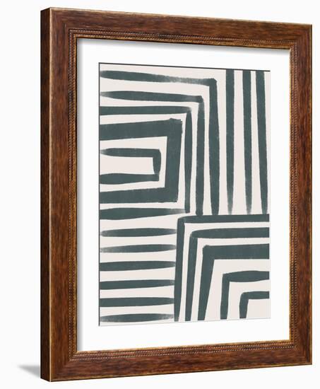 Abstract Geometric Line Art 4-null-Framed Art Print