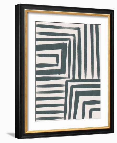 Abstract Geometric Line Art 4-null-Framed Art Print