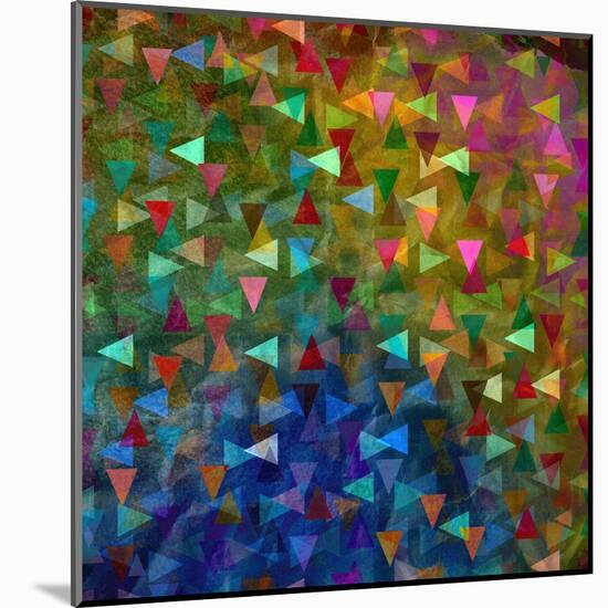 Abstract Geometric Pattern-Tanor-Mounted Art Print