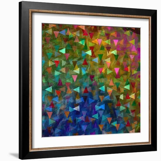 Abstract Geometric Pattern-Tanor-Framed Art Print