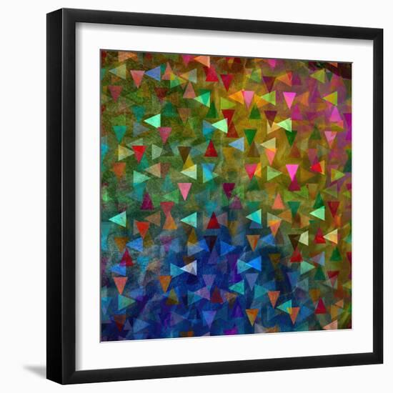 Abstract Geometric Pattern-Tanor-Framed Art Print