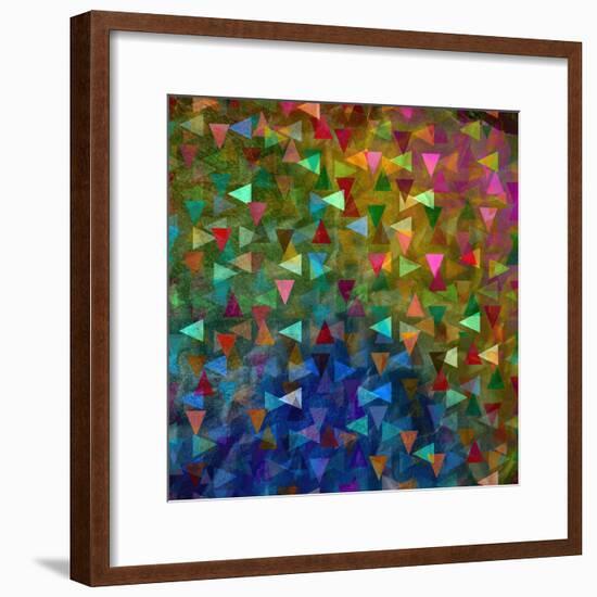 Abstract Geometric Pattern-Tanor-Framed Premium Giclee Print