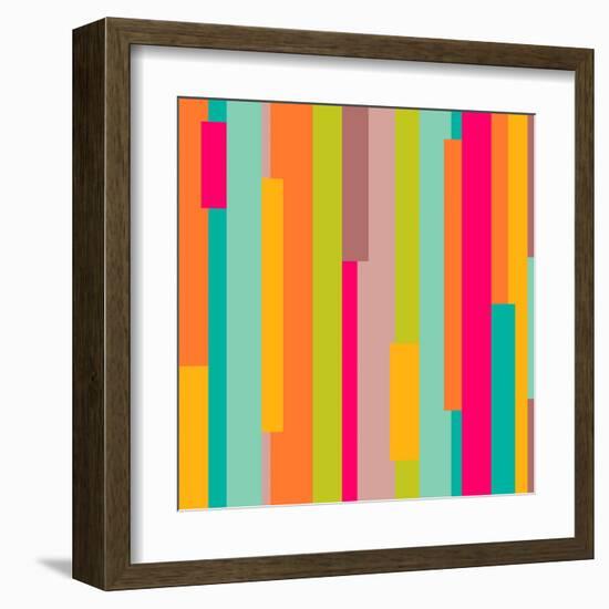 Abstract Geometric Pattern-Victoria Kalinina-Framed Art Print